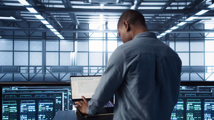 codage-homme-centre-donnees-testant-scenarios-basculement-aide-bloc-notes_482257-119863